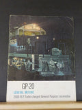 GP-20 General Motors 2000 HP Turbo-charged general purpose locomotive brochure