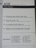 Railway Age 1969 January 6 / 13 Transit Engineering Chicago charts a median cour