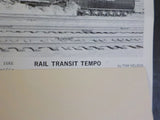 Wheel Clicks 1986 September Pacific Railroad Society ATSF-SP Merger Denied