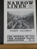 Narrow Lines Journal #46 1987 August Forest Railways