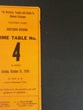 Atchison Topeka & Santa Fe Ry Co Western Lines Northern Div Employee Timetable 4
