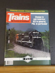 Trains Magazine 1988 March ICG P&RL Unremarked Western hairpins