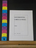 Locomotives Large & Small Index Volume 1 Nos 1-12