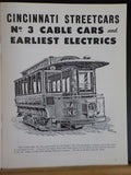Cincinnati Streetcars No 3 cable Cars and Earliest Electrics Wagner & Wright SC