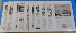 Ads Burlington Route #5 Advertisements from various magazines (10)