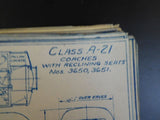 Blueprints Passenger Cars Blueprint drawings Approx 213 B&O