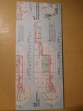 Map Manhattan Bus Map 1987 Metropolitan Transportation Authority NYC Transit Aut