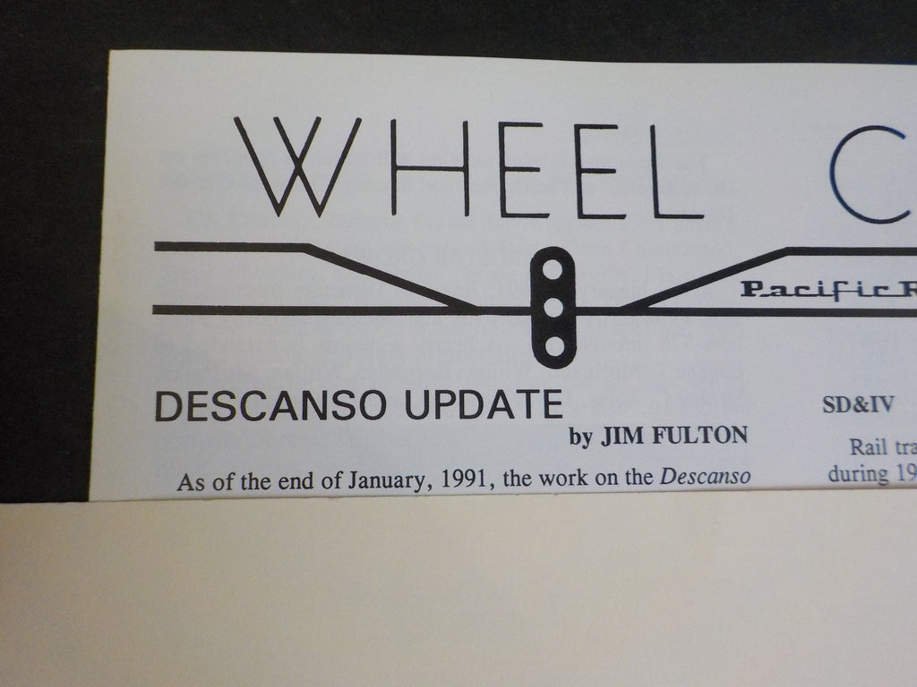 Wheel Clicks 1991 March Pacific Railroad Society Descanso Update ...