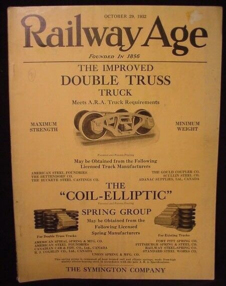 Railway Age 1932 October 29 IC Suburban Passenger Terminal Turbine Loco Frt Car
