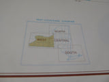 MAP Transportation Planning Maps New York State LOT of 3 Maps North West Central