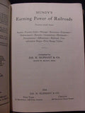 Mundy's Earning of Railroads 1934 Stocks, debt, revenues, expenses, maintenance