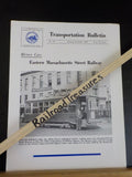 Transportation Bulletin #56 1959 January February Birney Cars E Mass NRHS