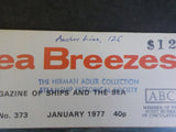 Sea Breezes Magazine #373 Vol 51 1977 January Ferry Scene Fire in the Channel