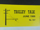 Trolley Talk #187 1988 June Brill’s biggest car order. Color schemes of cars 800