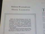 Baldwin Westinghouse Electric Locomotives 1912 ERHS #23 sc stapled