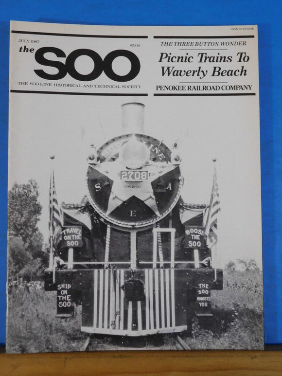The SOO 1987 July Picnic trains to Waverly Beach Penokee Railroad Co