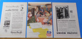 Ads Union Pacific Railroad Lot #27 Advertisements from various magazines (10)