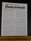 Mass Transit Magazine #16 1990 Autumn Orange Line is Voted Best Line