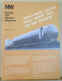 Norfolk and Western Magazine 1975 September N&W Employee High Wide Loads