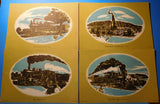 Lionel Art Prints of 19th Century Locomotives 1950 4 Prints 7 x 11