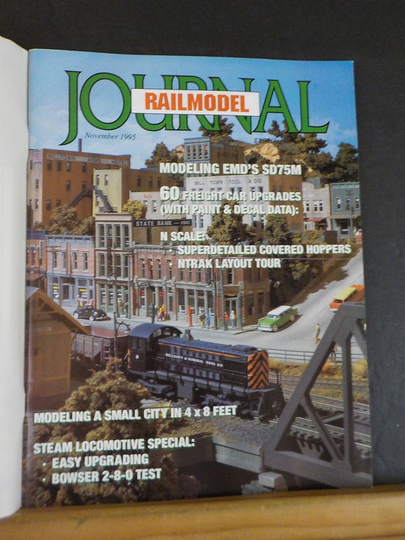 Railmodel Journal 1995 November Modeling EMD’s SD75M Steam Loco special