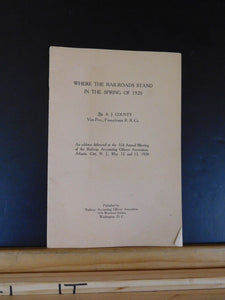 Where the Railroads Stand in the Spring of 1920