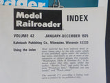 Model Railroader Magazine Complete year in MR blue binders 1975  12 issues