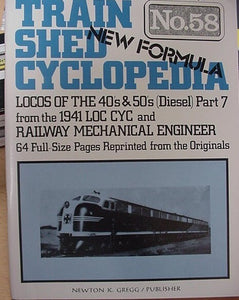 Train Shed Cyclopedia #58 Locomotives 1940's 1950's Diesel Part 7