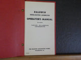 Baldwin Diesel-Electric Locomotives Operator’s Manual 1600-HP All Service Locomo