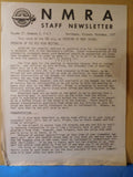 NMRA Staff Newsletter Lot of 7 Issues 60’s & 70’s National Model Railway Associa