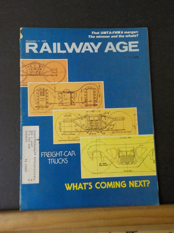 Railway Age 1978 December 11 Freight car trucks UMTA - FWA merger