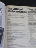 Official Railway Guide 1986 April May  North American Travel edition US Canada M