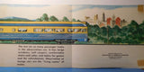 Freight Train and Passenger train wall display poster reversible Bill Bunce