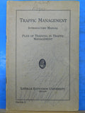 Traffic Management Introductory Manual Plan of training 1936
