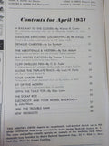 Railroad Model Craftsman Magazine 1951 April RMC Railway to the clouds Gasolene