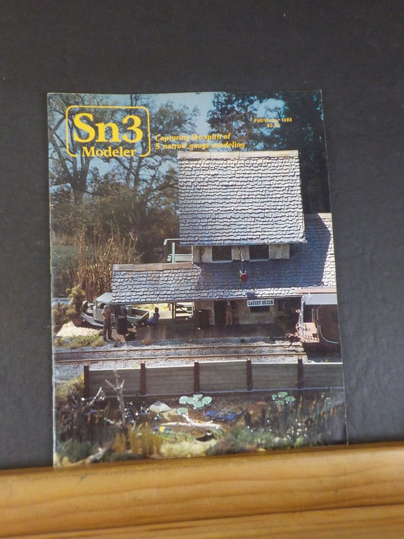 Sn3 Modeler 1988 Fall/Winter Vol V #2 EBT stub switches WS Dispatchers office