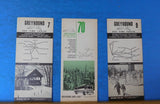 Greyhound Bus Time Tables #7 #9 #70 Lot of 3  1970