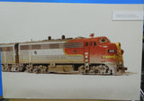 Print Santa Fe Locomotive #300 Photograph by W Schaumburg. Carstens Publications