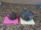 Miniature Tea Kettle brass Holland JB Round Trinket box Jennings Brothers