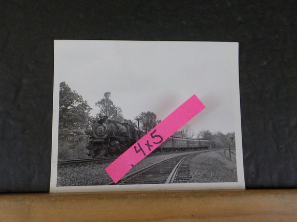 Photo Long Island Railroad Locomotiver #24 4X5 Black & WhiteGlen Cove LI 1949