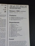 Railfan & Railroad Magazine Bound Volume 10 January - December 1991 Green