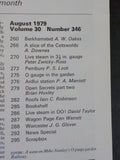 Railway Modeller 1979 August V30 #346 Garden Railways Berkhamsted Ardlui station