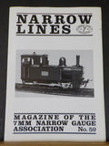 Narrow Lines Magazine #59 1989 October Cleminson Coaches Baguley 0-6-0 loco