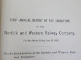 Norfolk and Western Railway Annual Report 1st Nine months ending  June 30 1897