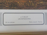 Renaissance Lithographic Print J.F. Millet Las Espigadoras