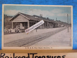 Postcard CM&St Paul Depot Savanna IL