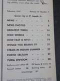 Trains Magazine 1957 February How fast is New York Central Southern Pacific