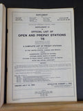 Official List of Open & Prepay stations #78 April 1963 Supplement