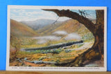 Postcard Santa Fe Limited up Cajon Pass from Southern California Fred Harvey