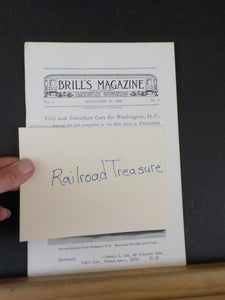 Brill Magazine 1908 September Reprint Moonlight cars Wason snow plows L&I